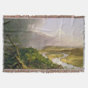 Thomas Cole The Oxbow The Connecticut River  Throw Blanket