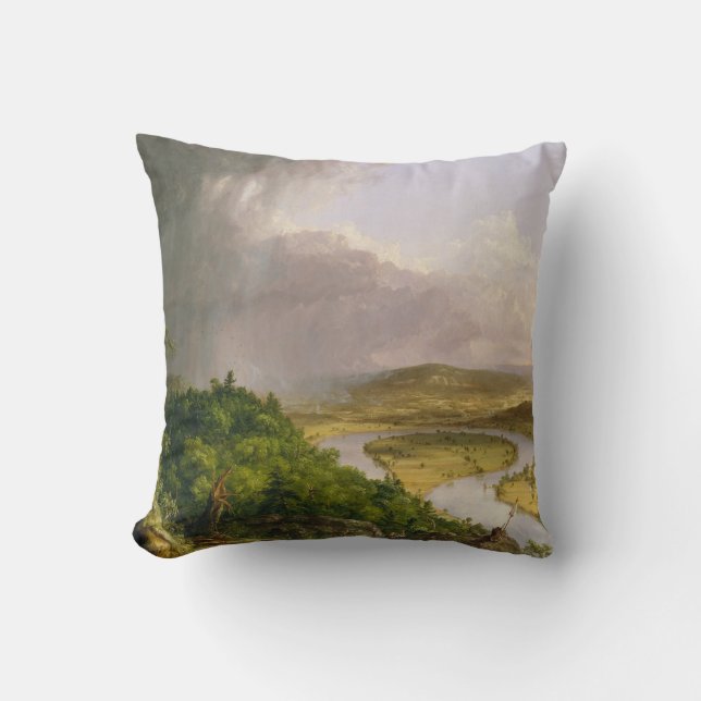 Thomas Cole The Oxbow The Connecticut River  Throw Pillow (Front)