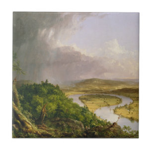 Thomas Cole The Oxbow The Connecticut River Tile