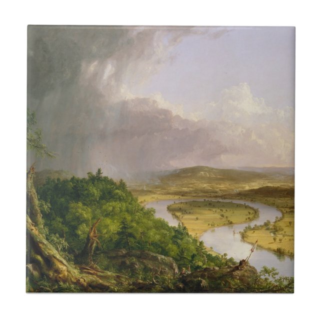 Thomas Cole The Oxbow The Connecticut River  Tile (Front)
