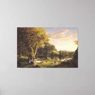 Thomas Cole The Pic-Nic Canvas Print