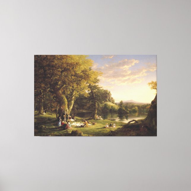 Thomas Cole The Pic-Nic Canvas Print (Front)