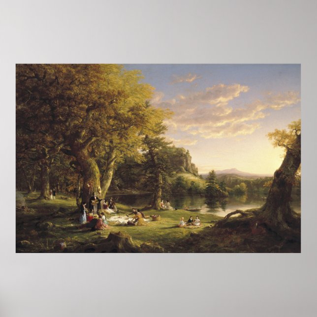 Thomas Cole The Pic-Nic Poster (Front)