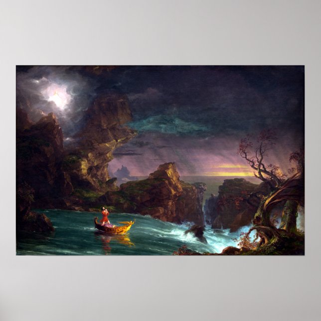 Thomas Cole The Voyage of Life Manhood Poster (Front)