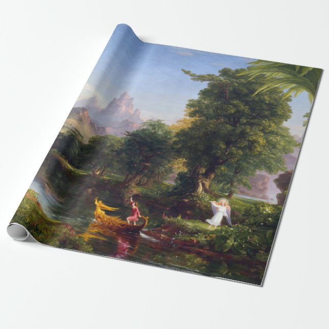 Thomas Cole The Voyage of Life Youth Wrapping Paper (Unrolled)