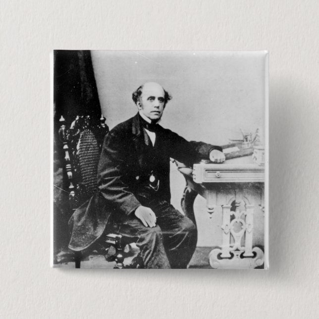 Thomas Cook 2 Inch Square Button (Front)