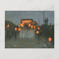 Thomas Cooper Gotch - Carte Postale Lantern Parade