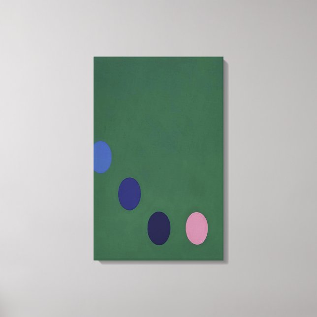 Thomas Downing - Green Square - Op Art Canvas Print (Front)