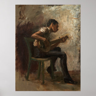 Thomas Eakins - Poster du Joueur du Banjo 1877