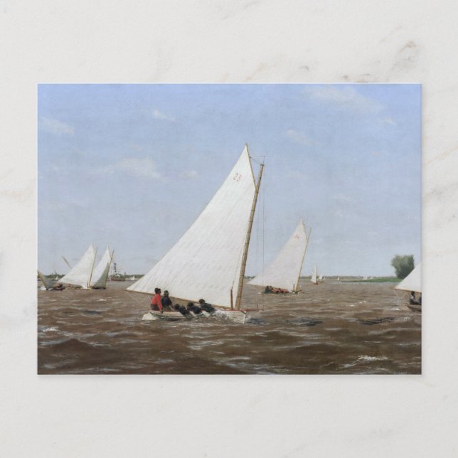 Thomas Eakins - Sailboats Racing on the Delaware Postcard (Front)