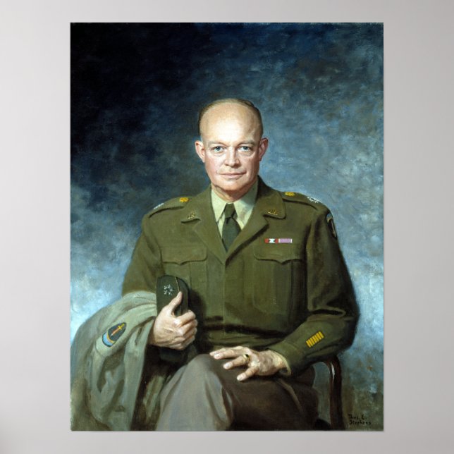 Thomas Edgar Stephens Dwight D. Eisenhower Poster (Front)