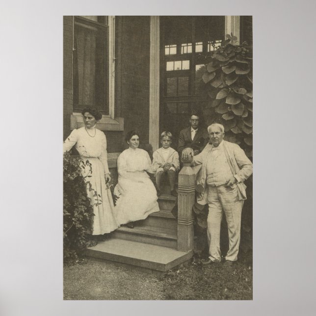 Thomas Edison and Family Poster (Front)