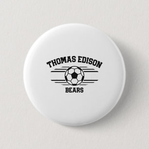 Thomas Edison Bears Soccer Byll 2025  2 Inch Round Button