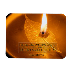 Thomas Edison Inspirational Quote "Use" Flexible Magnet