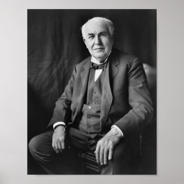 Thomas Edison - Inventor and Businessman Poster (Front)