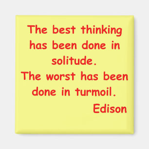 Thomas Edison quote Magnet