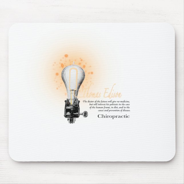 Thomas Edison Quote Mouse Pad (Front)