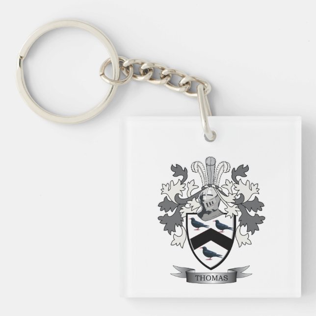 Thomas Family Crest Keychain (Front)