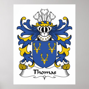 Thomas Family Crest Poster