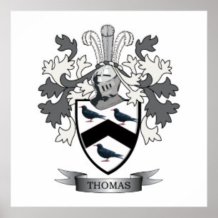 Thomas Family Crest Poster