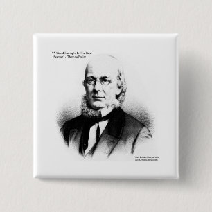 Thomas Fuller "Best Sermon" Wisdom Quote Gifts 2 Inch Square Button