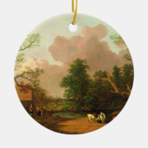 Thomas Gainsborough   A Landscape with Figures, Fa Ceramic Ornament