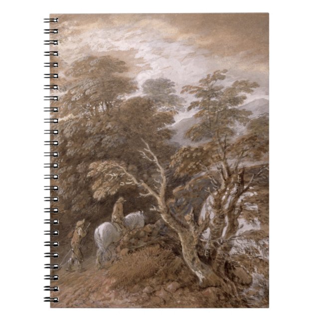 Thomas Gainsborough | A Woodland Pool with Rocks a Notebook (Front)