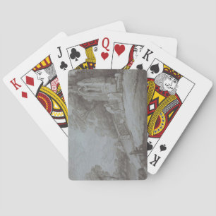 Thomas Gainsborough   Churchyard with Figure Conte Playing Cards