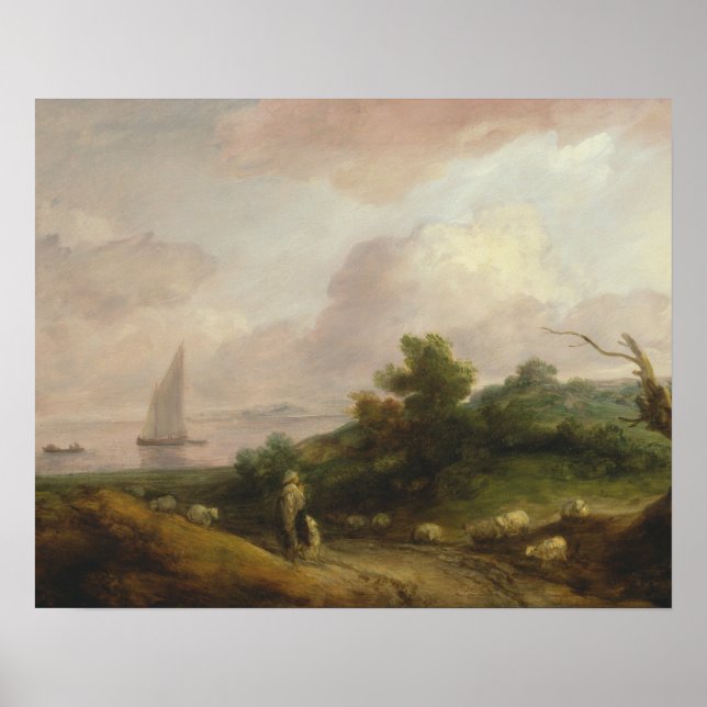 Thomas Gainsborough - Coastal Landscape Poster (Front)