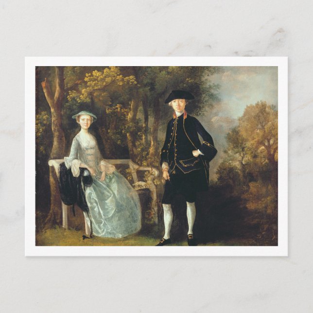 Thomas Gainsborough | Lady Lloyd and her son, Rich Postcard (Front)