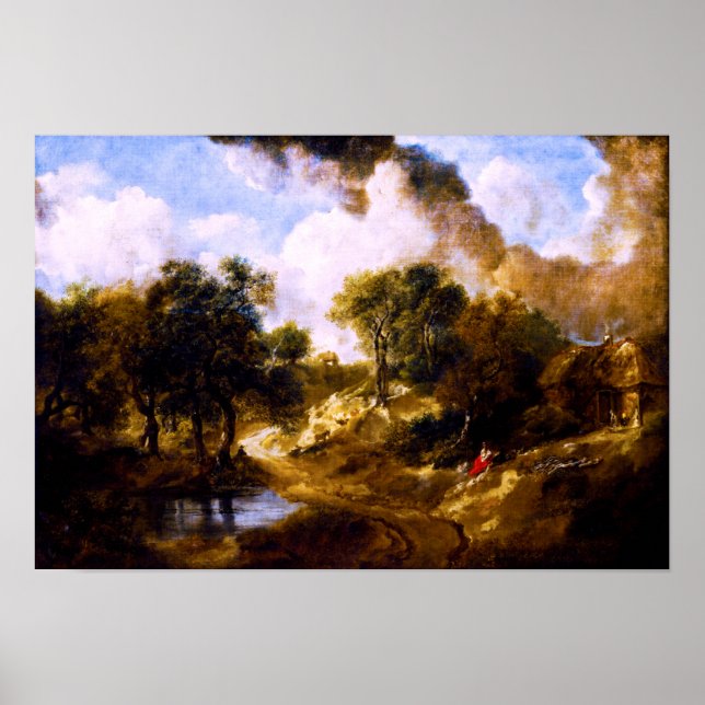 Thomas Gainsborough: Landscape in Suffolk Poster (Front)