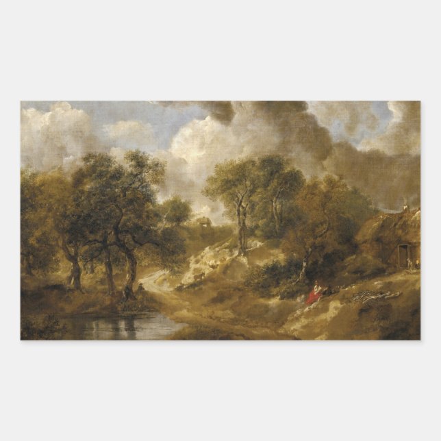 Thomas Gainsborough - Landscape in Suffolk Sticker (Front)