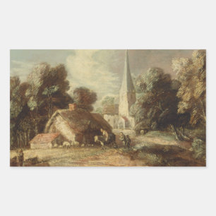 Thomas Gainsborough - Landscape with Cottage Sticker