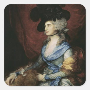 Thomas Gainsborough  Mrs Sarah Siddons, the actres Square Sticker