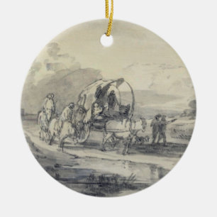 Thomas Gainsborough   Open Landscape with Herdsman Ceramic Ornament