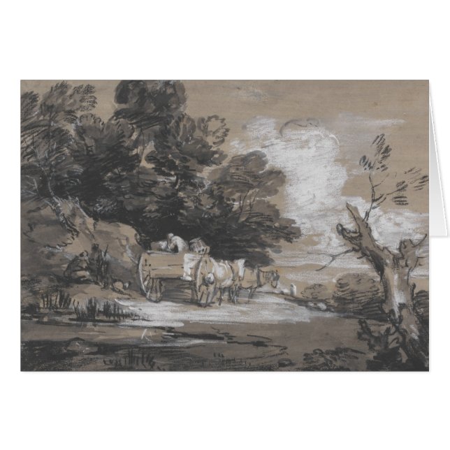 Thomas Gainsborough - Paysage boisé (Devant horizontal)