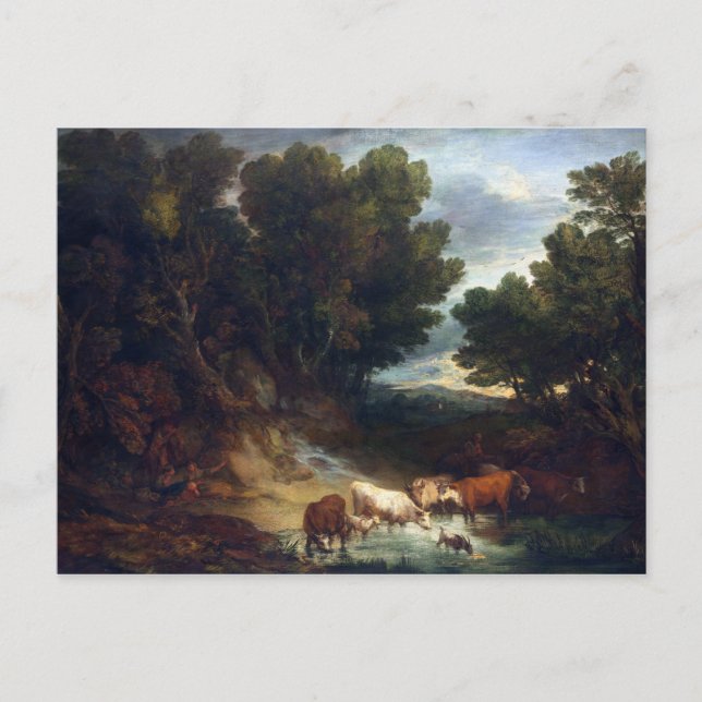 Thomas Gainsborough The Watering Place Postcard (Front)