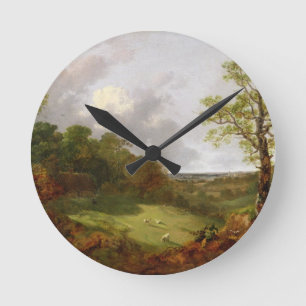 Thomas Gainsborough   Wooded Landscape with a Cott Round Clock