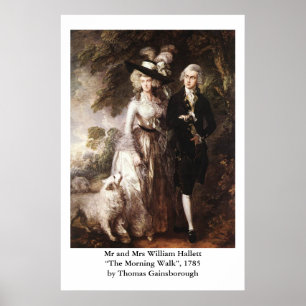 Thomas Gainsborough's Mr and Mrs William Hallett Poster
