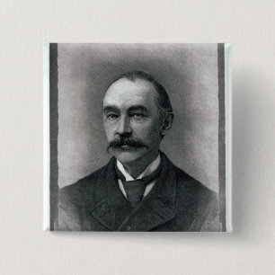 Thomas Hardy, 1892 2 Inch Square Button