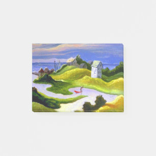 Thomas Hart Benton Chilmark Landscape Post-it Notes
