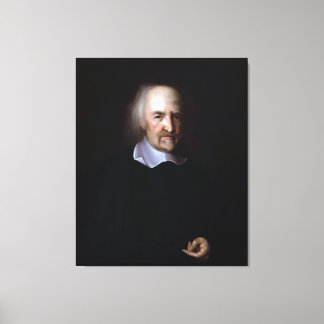 Thomas Hobbes by John Michael Wright Canvas Print