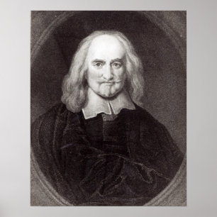 Thomas Hobbes  from 'Gallery of Portraits' Poster