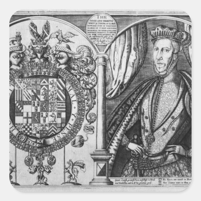 Thomas Howard Square Sticker (Front)