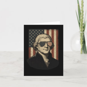Thomas Jefferson 4th Of July Independence Day Long Card