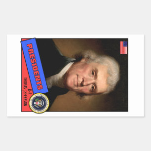 Thomas Jefferson Baseball Card Sticker