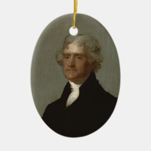 Thomas Jefferson Ceramic Ornament