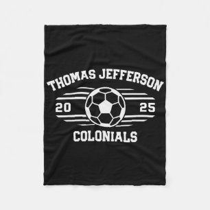 Thomas Jefferson Colonials Soccer Ll 2025  Fleece Blanket