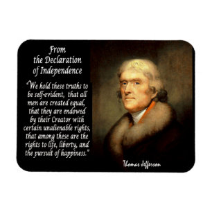 Thomas Jefferson - Declaration of Independence Magnet