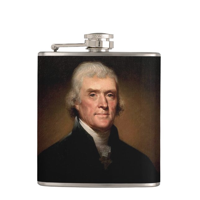 Thomas Jefferson Hip Flask (Front)